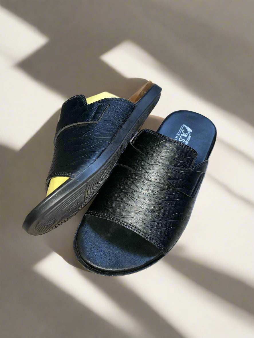 Premium Handmade Pure Leather Slides – Trendy & Comfortable